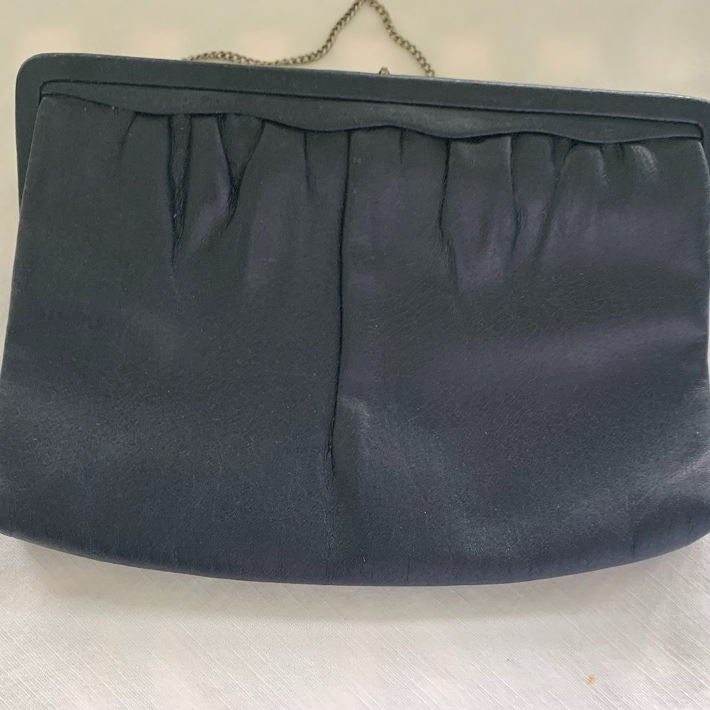 Mardane U.S.A. Black Leather Vintage Purse